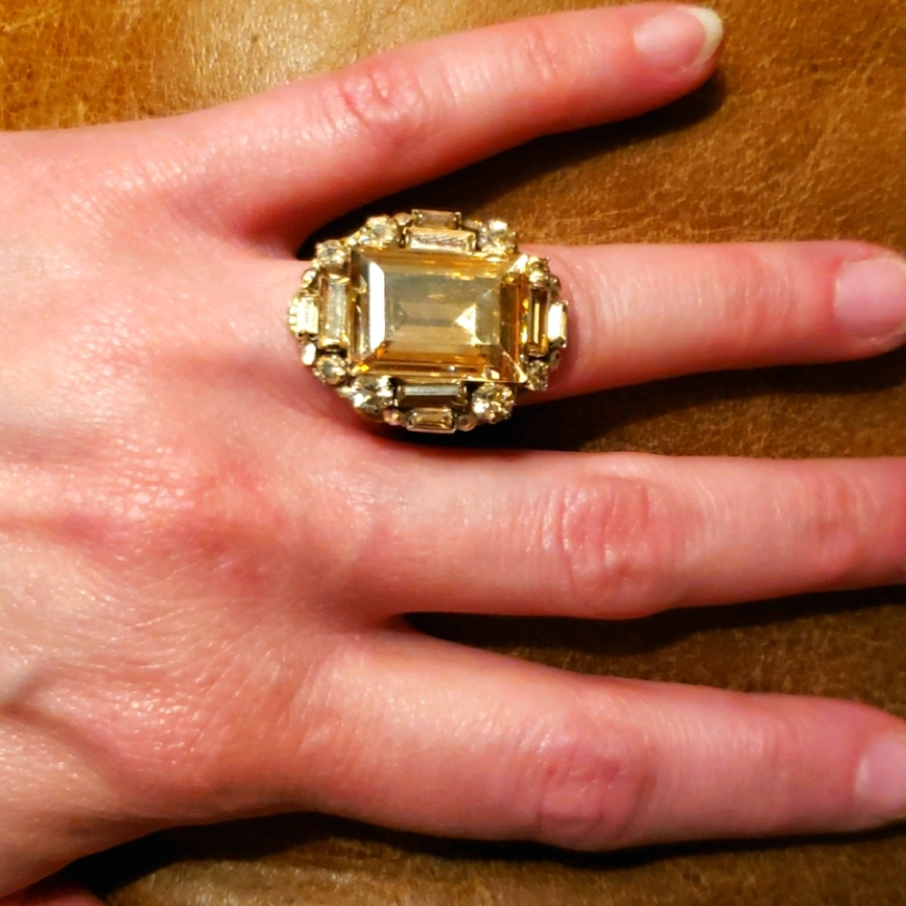 Yellow Jeweled Ring